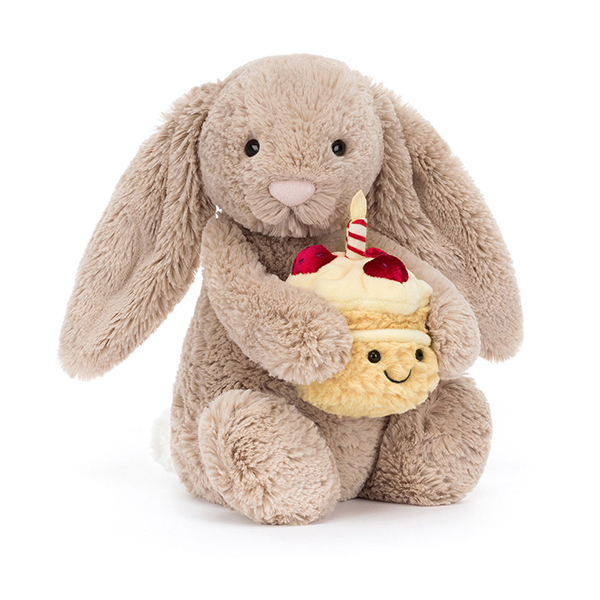 Jellycat Bashful Beige Birthday Bunny