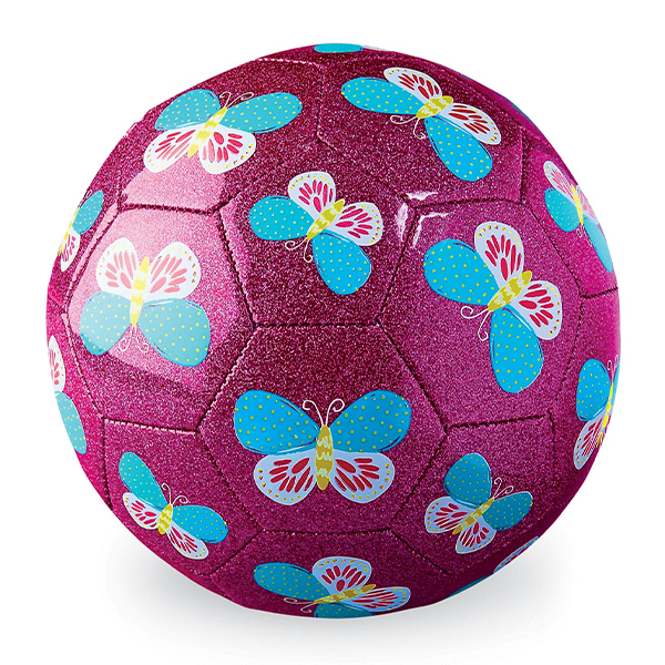 Crocodile Creek Size 3 Butterfly Glitter Soccer Ball