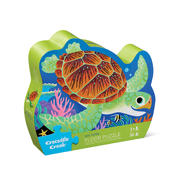 Crocodile Creek 36-Piece Foil Puzzle - Sea Turtle