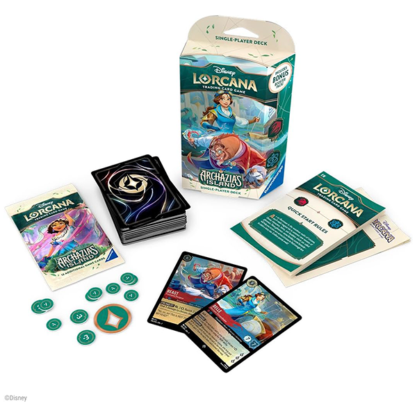 Disney Lorcana TCG: Archazia’s Island Single-Player Deck - Ruby & Sapphire