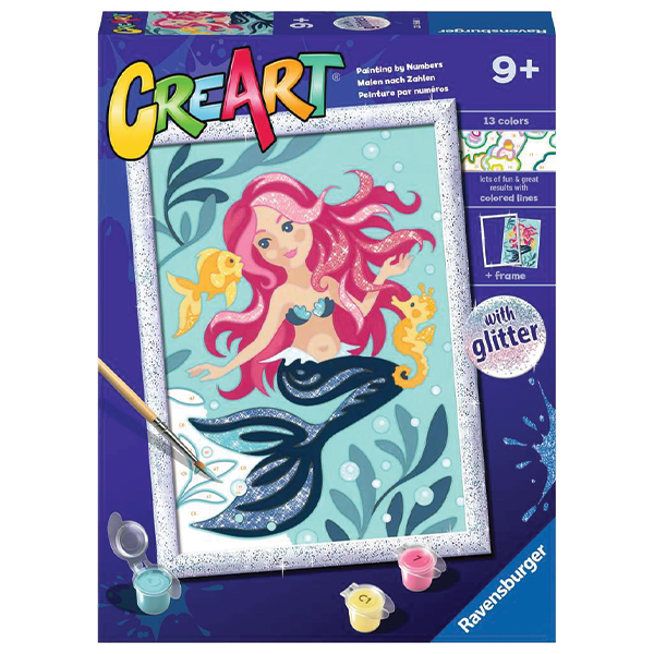 Ravensburger CreArt: Enchanting Mermaid with Glitter