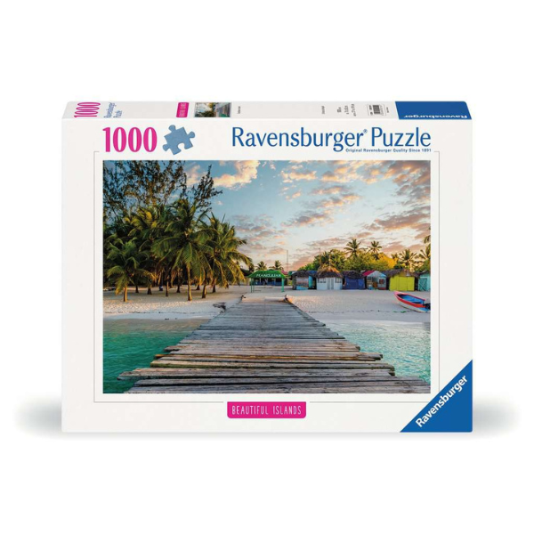 Ravensburger Beautiful Islands Carribean Paradise 1000 Piece Puzzle