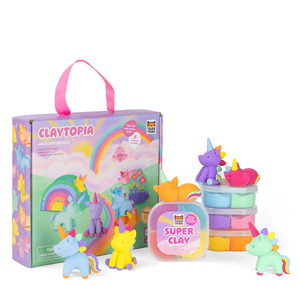 Tiger Tribe - Claytopia: Unicorn World Clay Kit