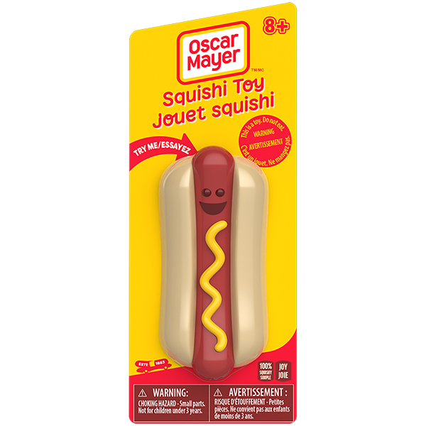 Oscar Mayer Squishi Hot Dog Toy