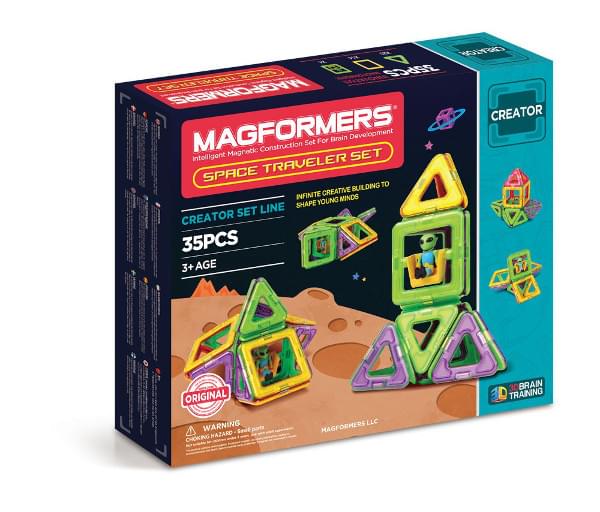 Discontinued Magformers Space Traveler Set (35 PCS)