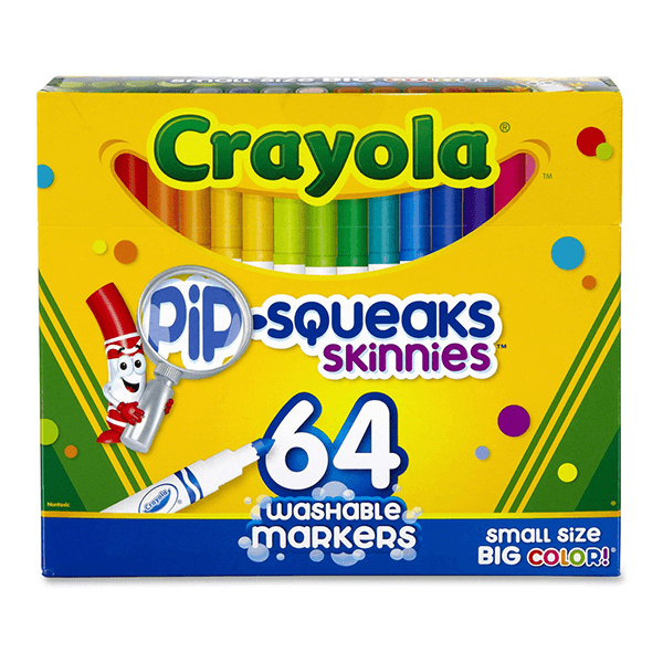 Crayola Pip-Squeaks Skinnies Markers 64 Count