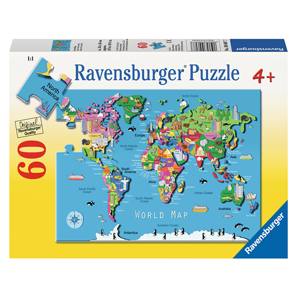 Ravensburger World Map 60 Piece Puzzle