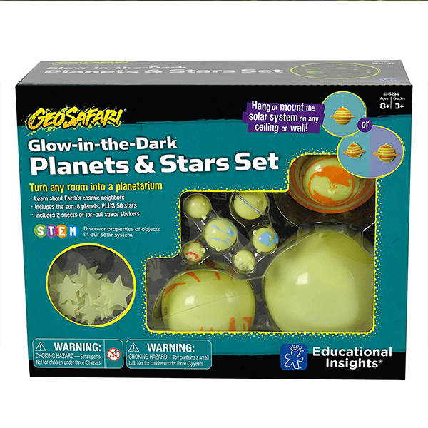 Discontinued Educational Insights GeoSafari Glow in the Dark Planets & Stars Set