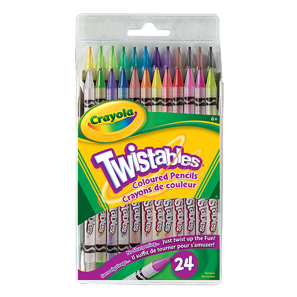 Crayola Twistable Coloured Pencils 24 Count