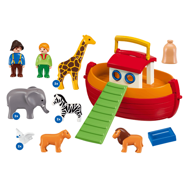 Playmobil 1.2.3 My Take Along Noah's Ark Set