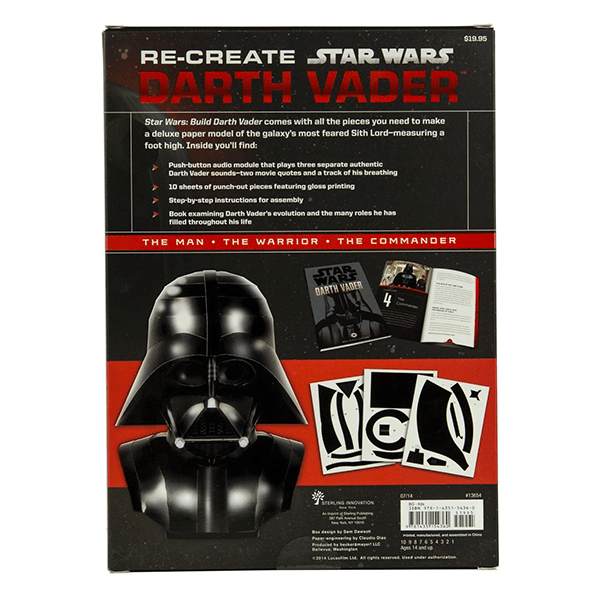 Smartlab Star Wars Darth Vader Papermodel Kit