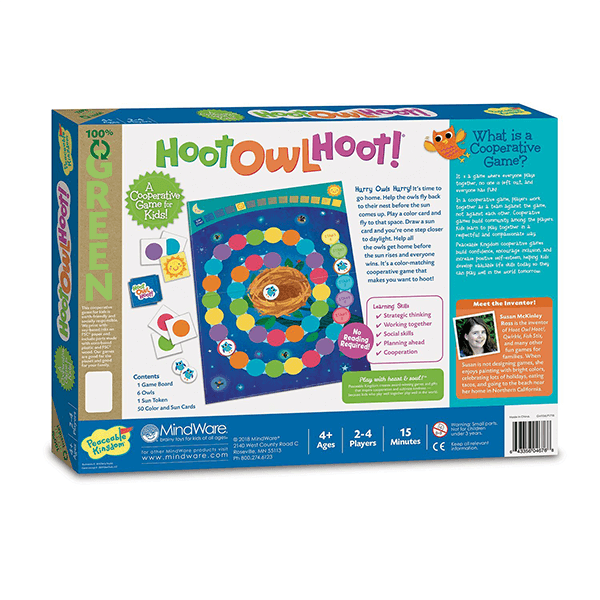 Peaceable Kingdom Hoot Owl Hoot! Board Game