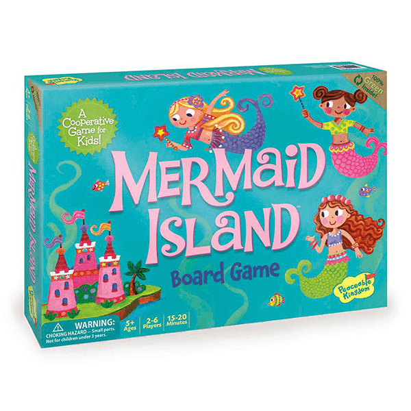 Peaceable Kingdom Mermaid Island Board Game