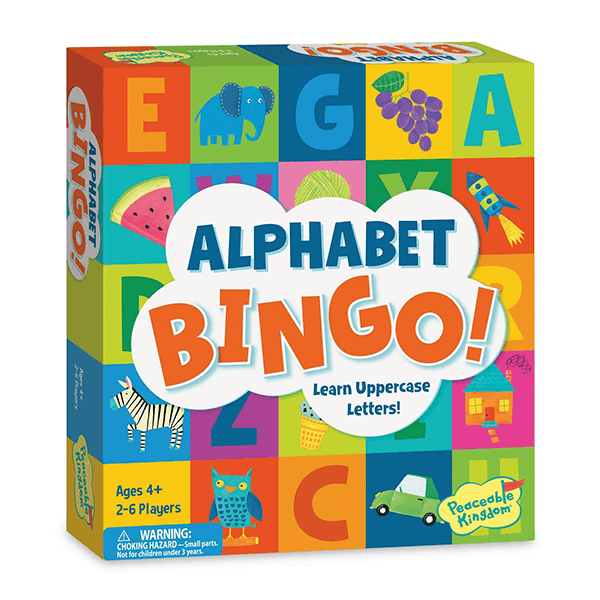 Peaceable Kingdom Alphabet Bingo Board Game