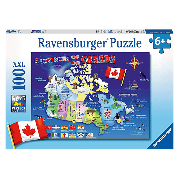 Ravensburger Map of Canada 100 Piece Puzzle