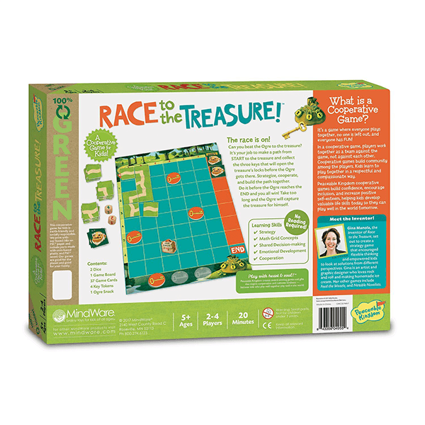 Peaceable Kingdom Race to the Treasure Board Game