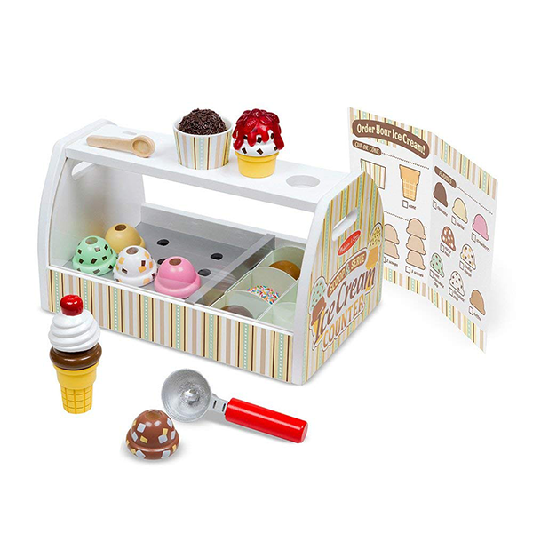 Melissa & Doug Wooden Ice Cream Counter