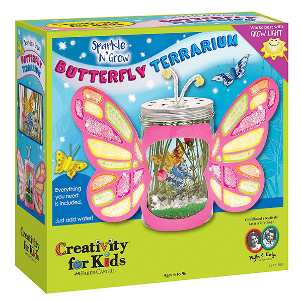 Creativity for Kids Sparkle N' Grow Butterfly Terrarium