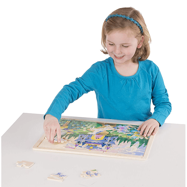 Discontinued Melissa & Doug Fairy Fantasy Wooden Jigsaw Puzzle With Storage Tray (48 pcs)