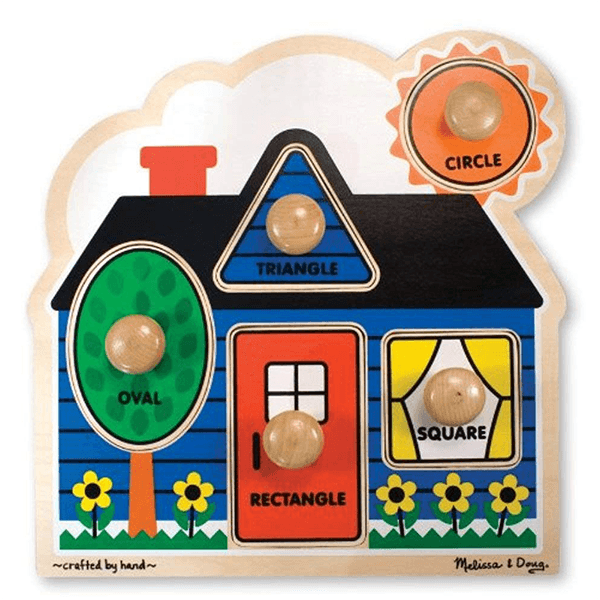 Melissa & Doug First Shapes Large Peg Puzzle