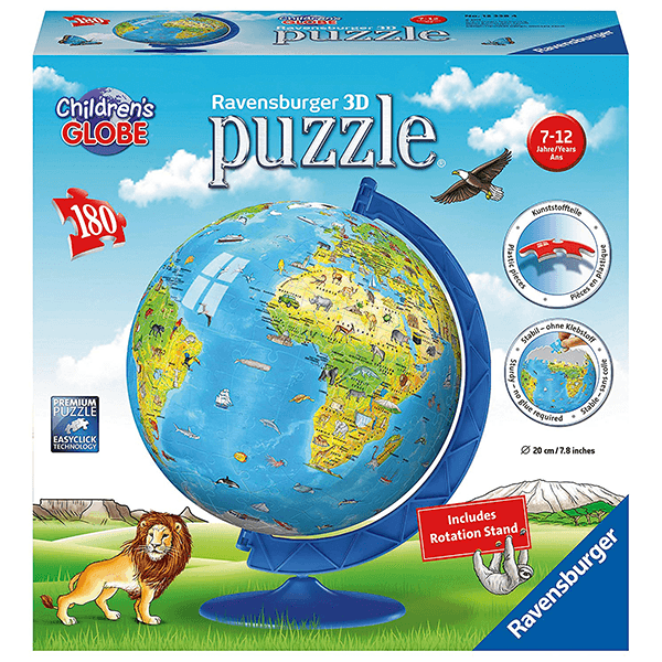 Ravensburger World Map 180PC Globe Puzzle