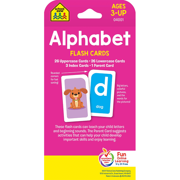 School Zone Alphabet Flash Cards