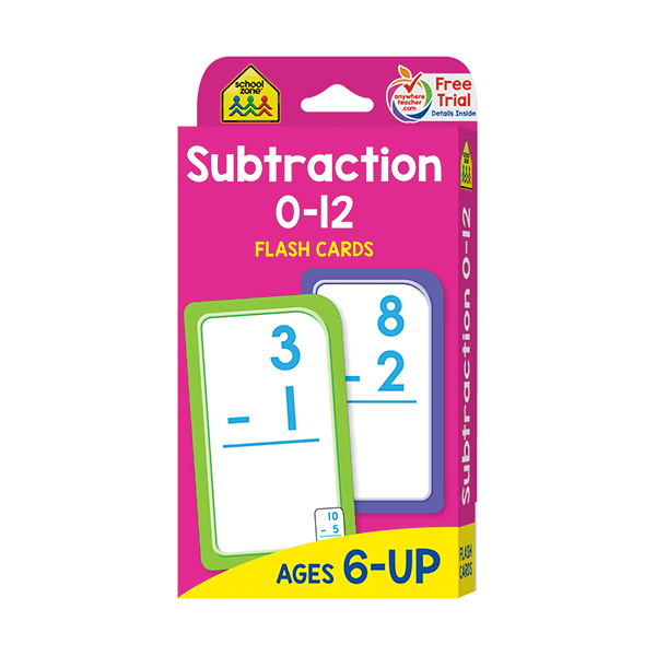School Zone Subtraction Cards