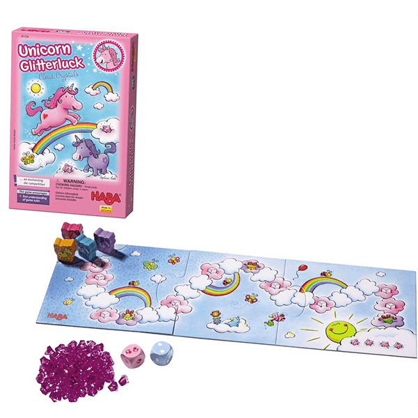 Haba Unicorn Glitterluck Cloud Crystals Game