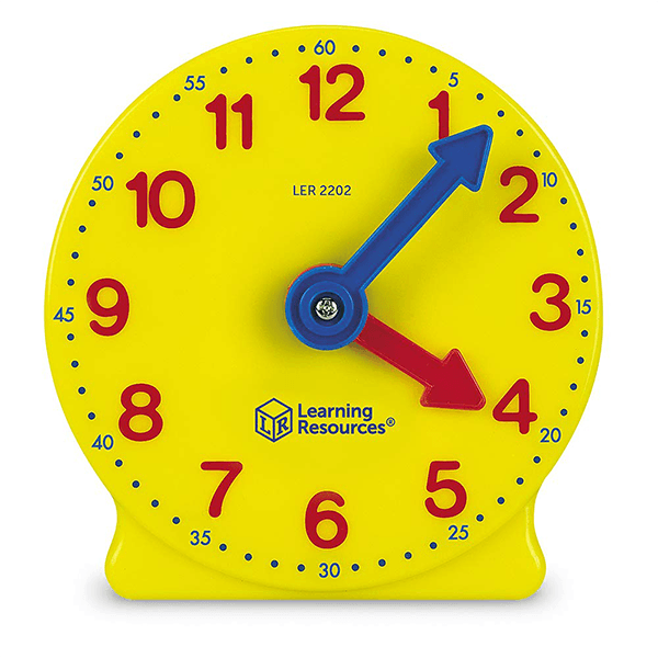 Learning Resources 4 Inch Mini Clock Set of 6