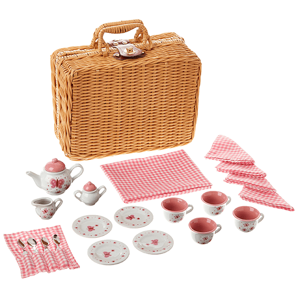 Schylling Butterfly Tea Set Picnic Basket