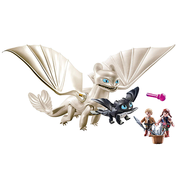 Playmobil How to Train Your Dragon Light Fury with Baby Dragon