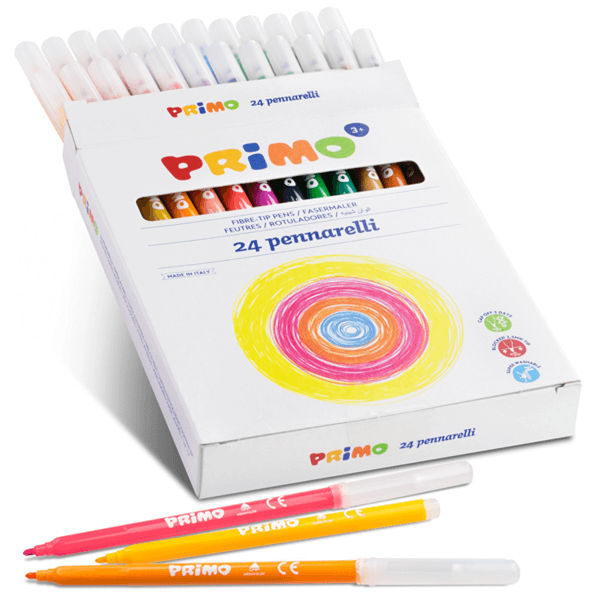 Primo Fibre Tip Pens 24 Count