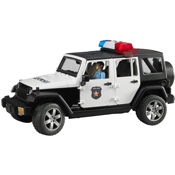 Bruder Jeep Rubicon Police Car with Policeman