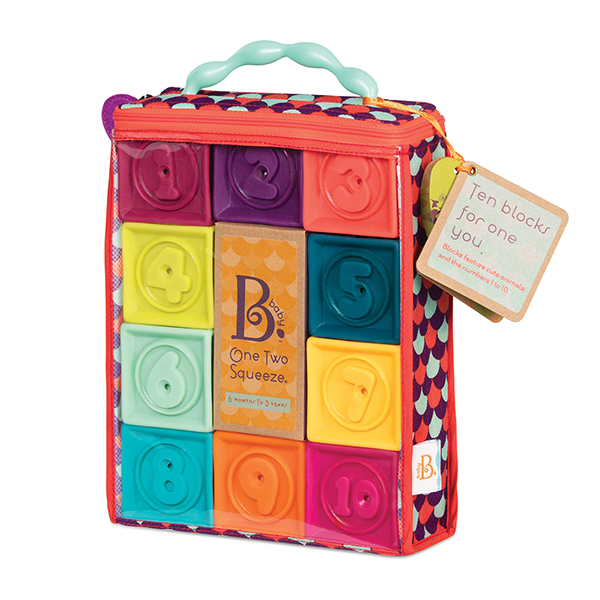 B. Toys One Two Squeeze Blocks