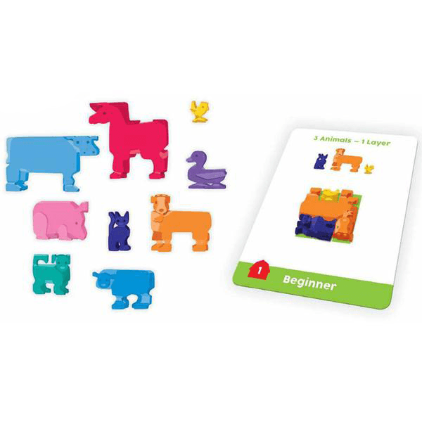 Brainwright Hay Stax Barnyard Puzzle Game