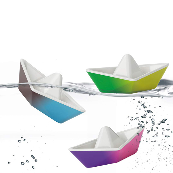 Kid O Colour-Changing Origami Boats Bath Toy Set