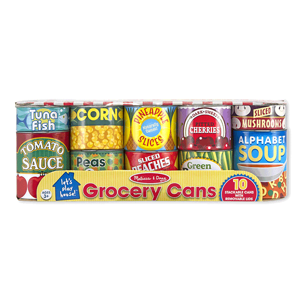 Melissa & Doug Let's Play House! Grocery Cans