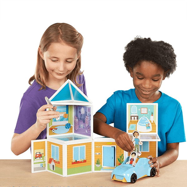 Melissa & Doug Magnetivity Our House Magnetic Building Play Set