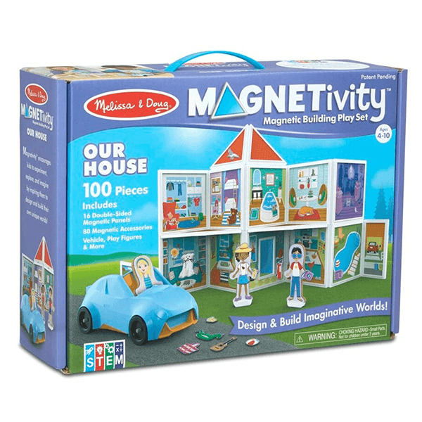 Melissa & Doug Magnetivity Our House Magnetic Building Play Set