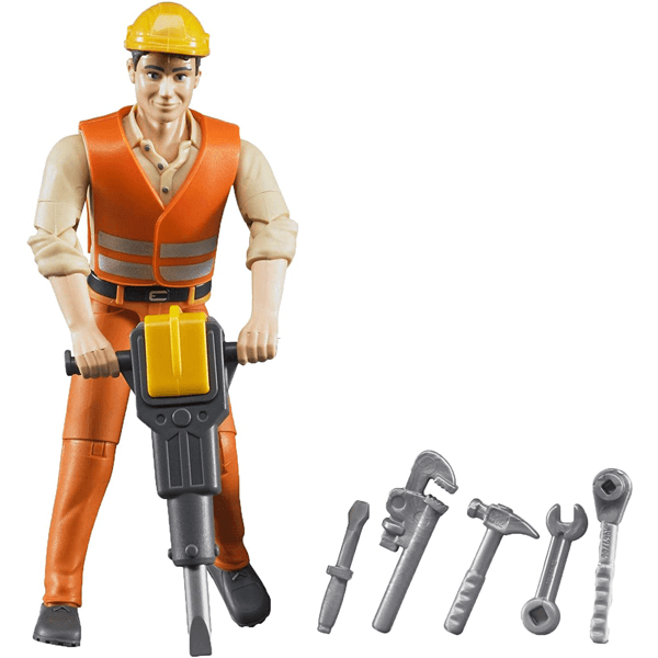 Bruder Construction Worker with Accessories