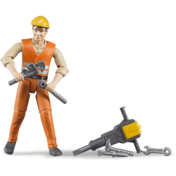 Bruder Construction Worker with Accessories