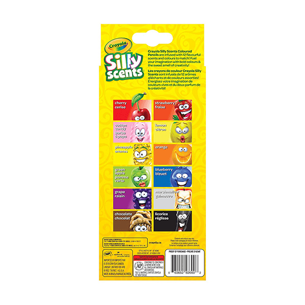 Crayola Silly Scents Coloured Pencils 12 Pack