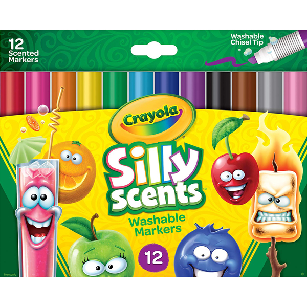 Crayola Silly Scents Scented Markers, 12 Pack