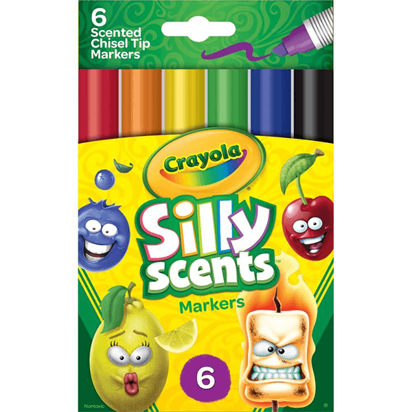 Crayola Silly Scents Scented Markers, 6 Pack