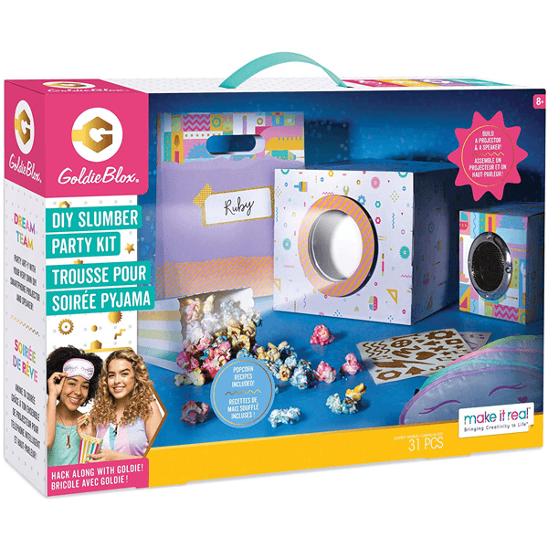 Make It Real GoldieBlox DIY Slumber Party Movie Night