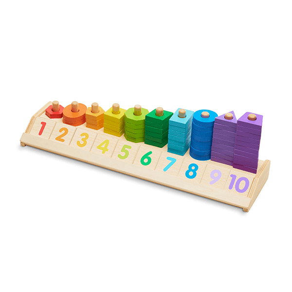 Discontinued Melissa & Doug Counting Shape Stacker