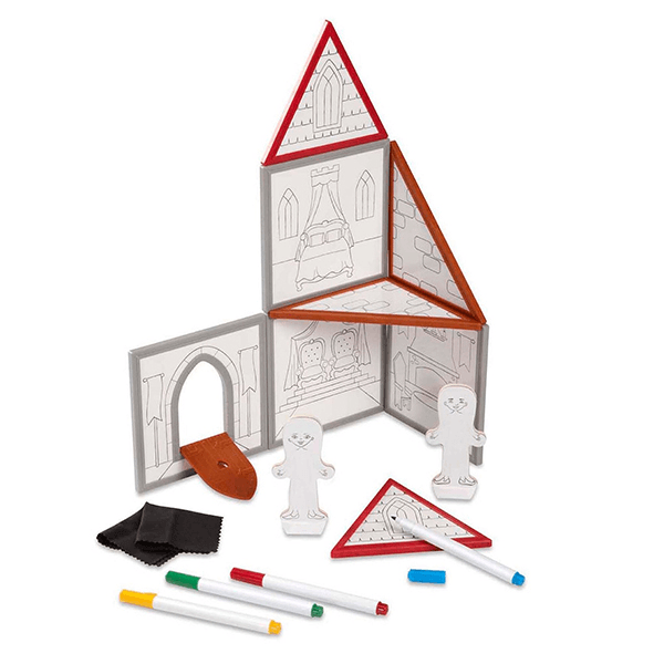 Melissa & Doug Magnetivity Draw & Build Castle