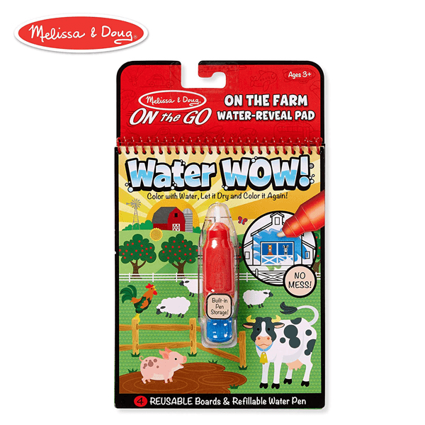 Melissa Doug On The Go Water Wow On The Farm Activity Pad JR