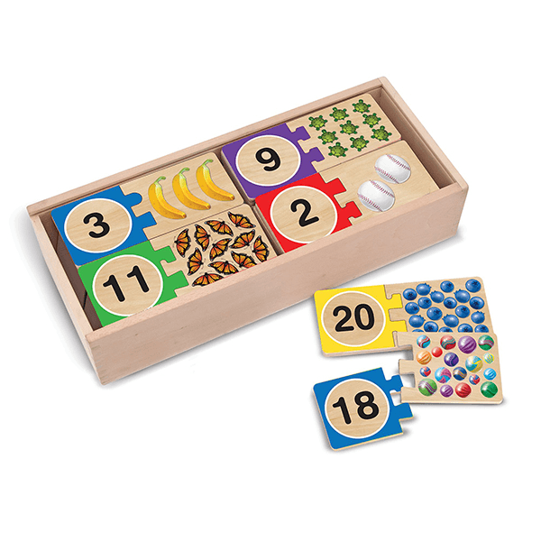 Discontinued Melissa & Doug Self Correcting 1-20 Number Puzzles