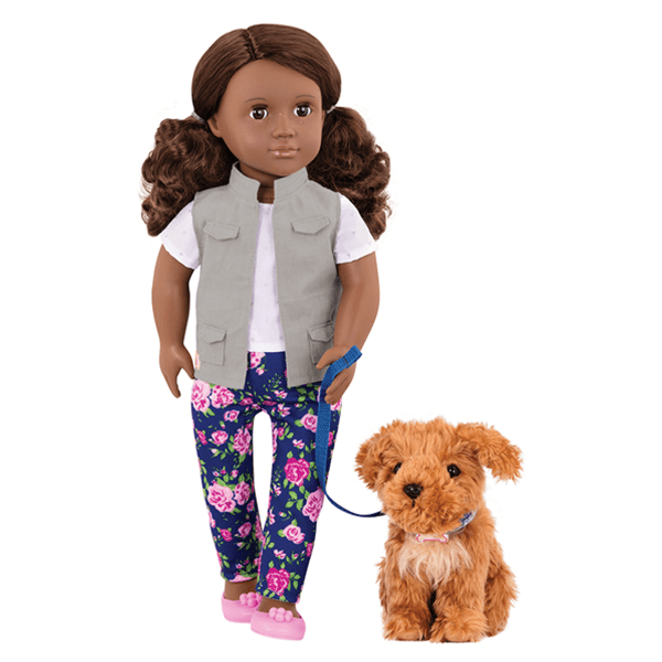 Our Generation Malia with Poodle 18 Inch Doll